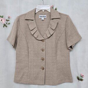 Danny & Nicole* Short-Sleeve Vintage Blazer* Size: 10P